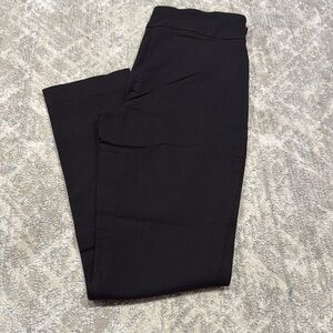 Black office style trousers straight leg leggings